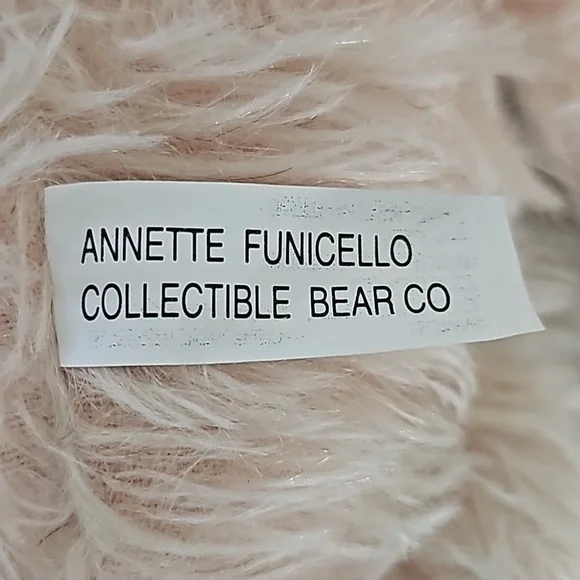 Vintage Annette Funicello mohair jointed plush stuffed Teddy Bear fuzzy 18-in - Picture 6 of 12